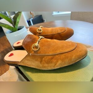 Authentic Gucci Brown Suede Mules - Rare Find!!!
